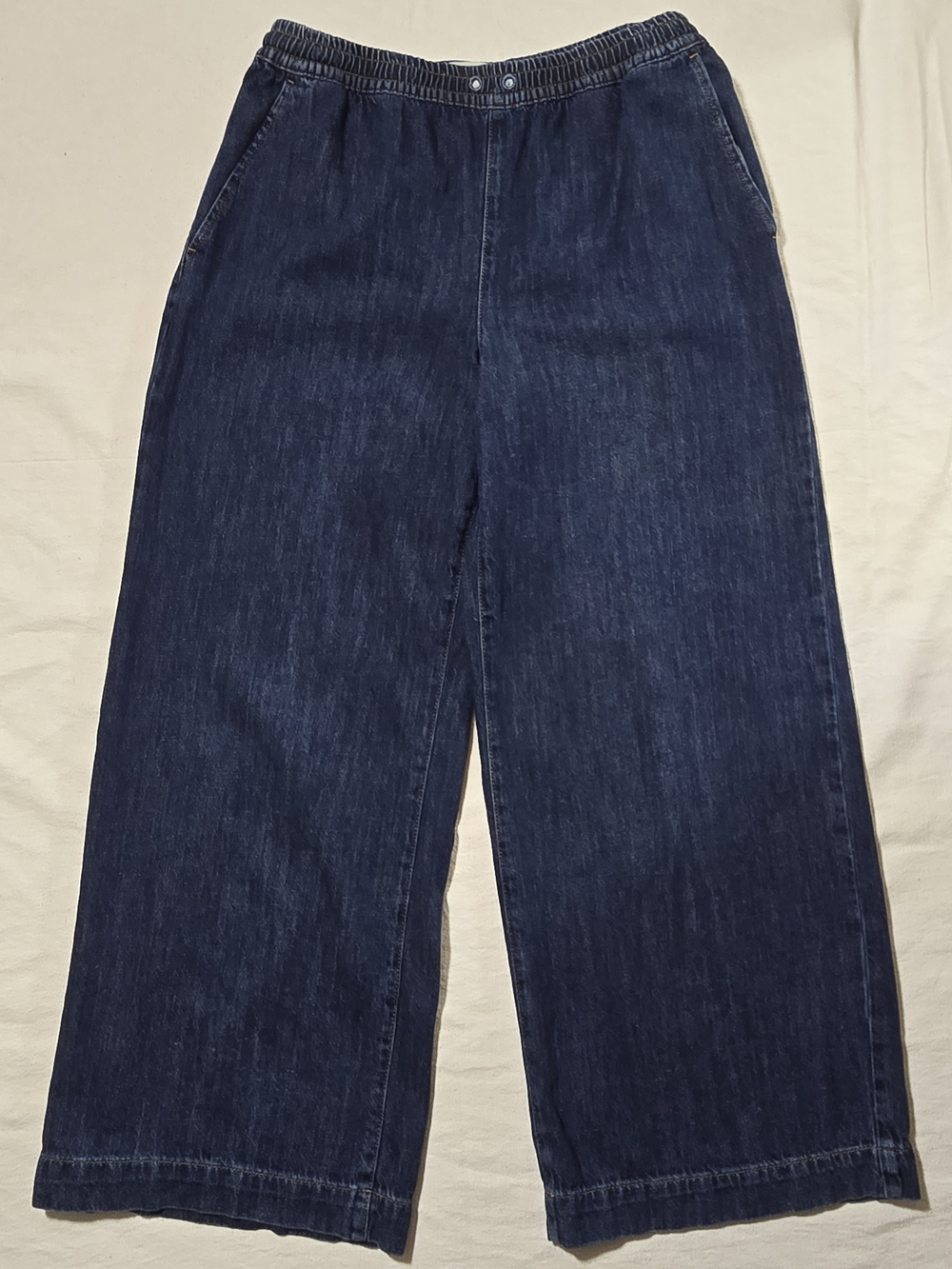 Boden Wide-Leg Dark Blue Denim Jeans